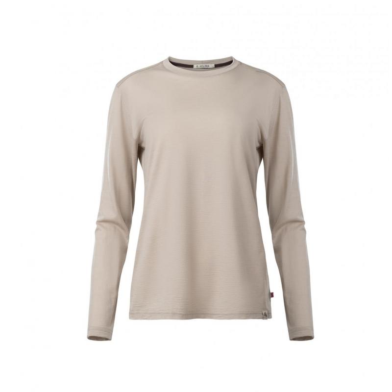 Aclima Aclima ull t-skjorte lang arm sand dame