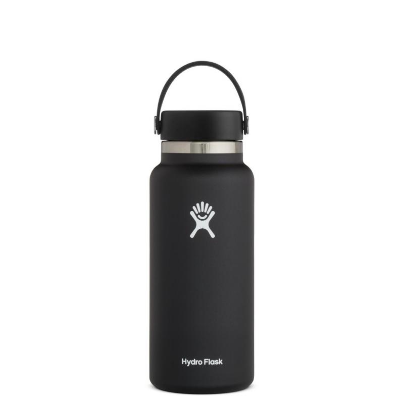 Hydro Flask Hydro Flask 32 OZ WIDE FLEX CAP BLACK W32BTS001 Corner Sport 1