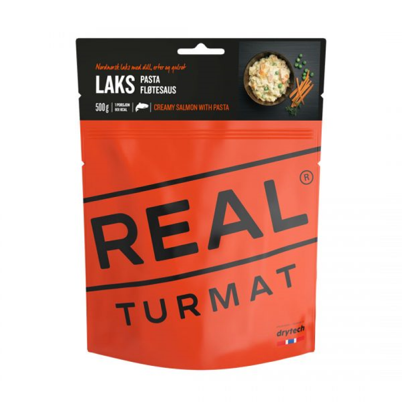 Real Turmat Real Turmat LAKS MED PASTA OG FLØTESAUS 500GR Corner Sport 1